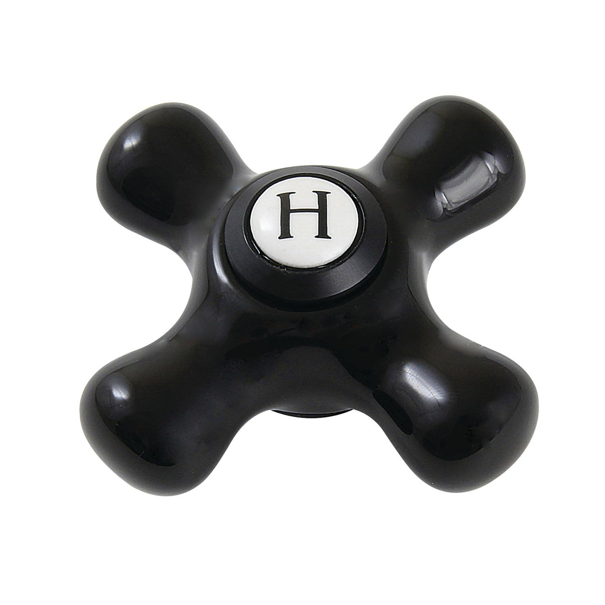 Duchess KBH1600PKXH Hot Porcelain Cross Handle, Matte Black