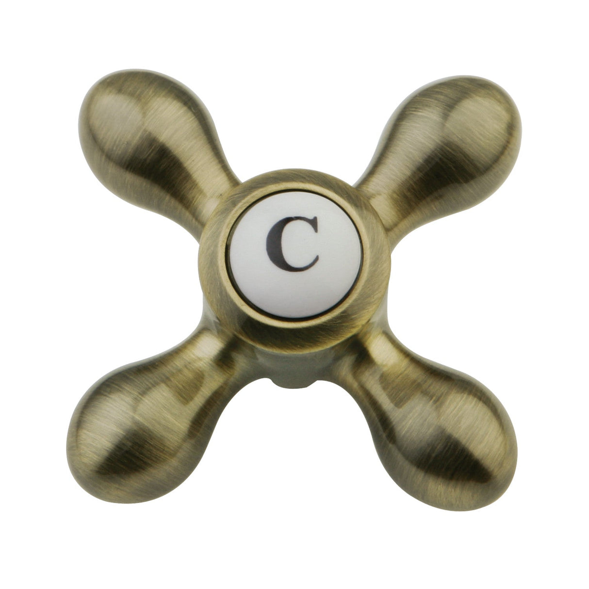 KBH1603AXC Cold Metal Cross Handle, Antique Brass