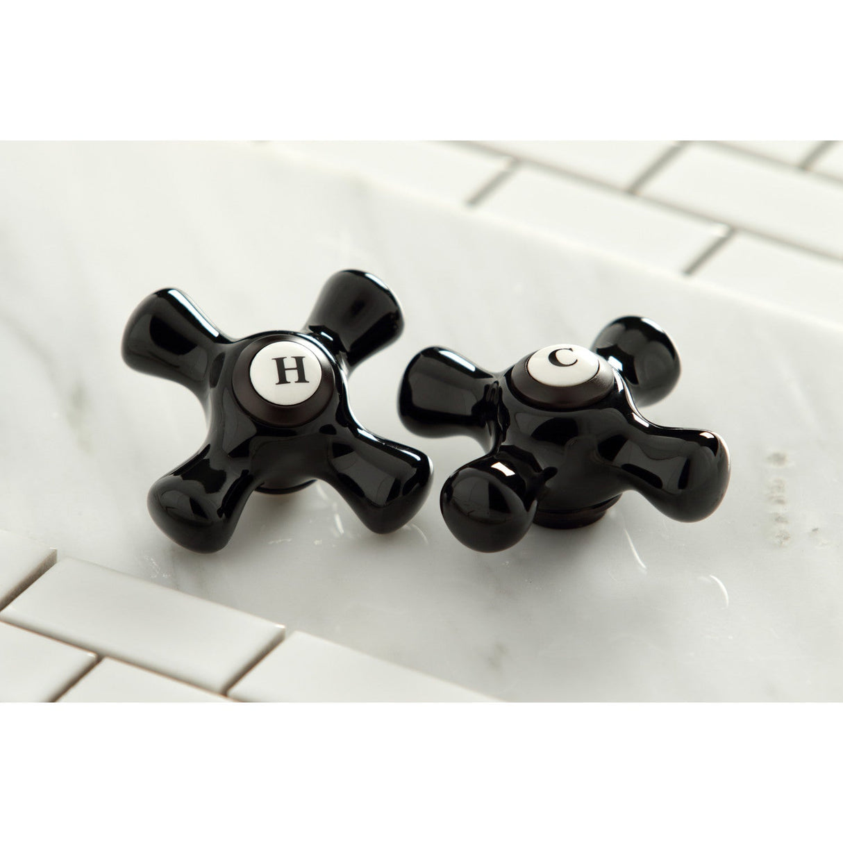 Duchess KBH1605PKXC Cold Porcelain Cross Handle, Oil Rubbed Bronze