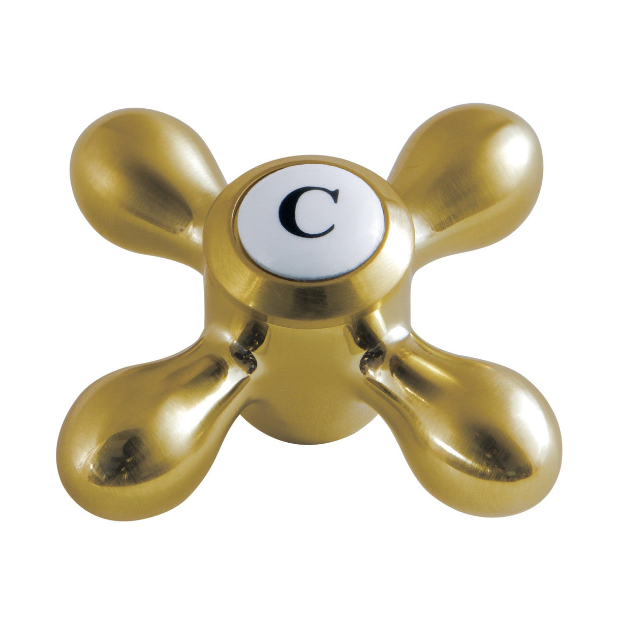 KBH1607AXC Cold Metal Cross Handle, Brushed Brass
