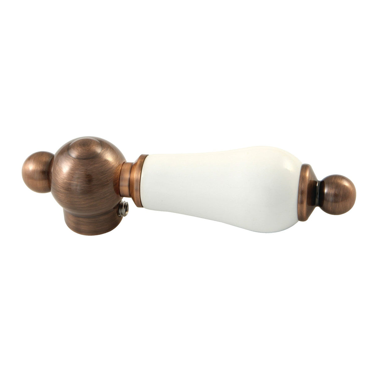 KBH160PLAC Porcelain Lever Handle, Antique Copper