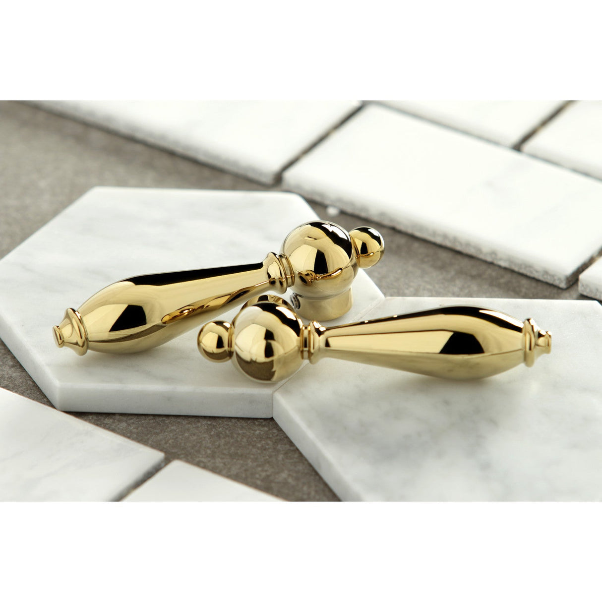 KBH1972ARL Metal Lever Handle, Polished Brass