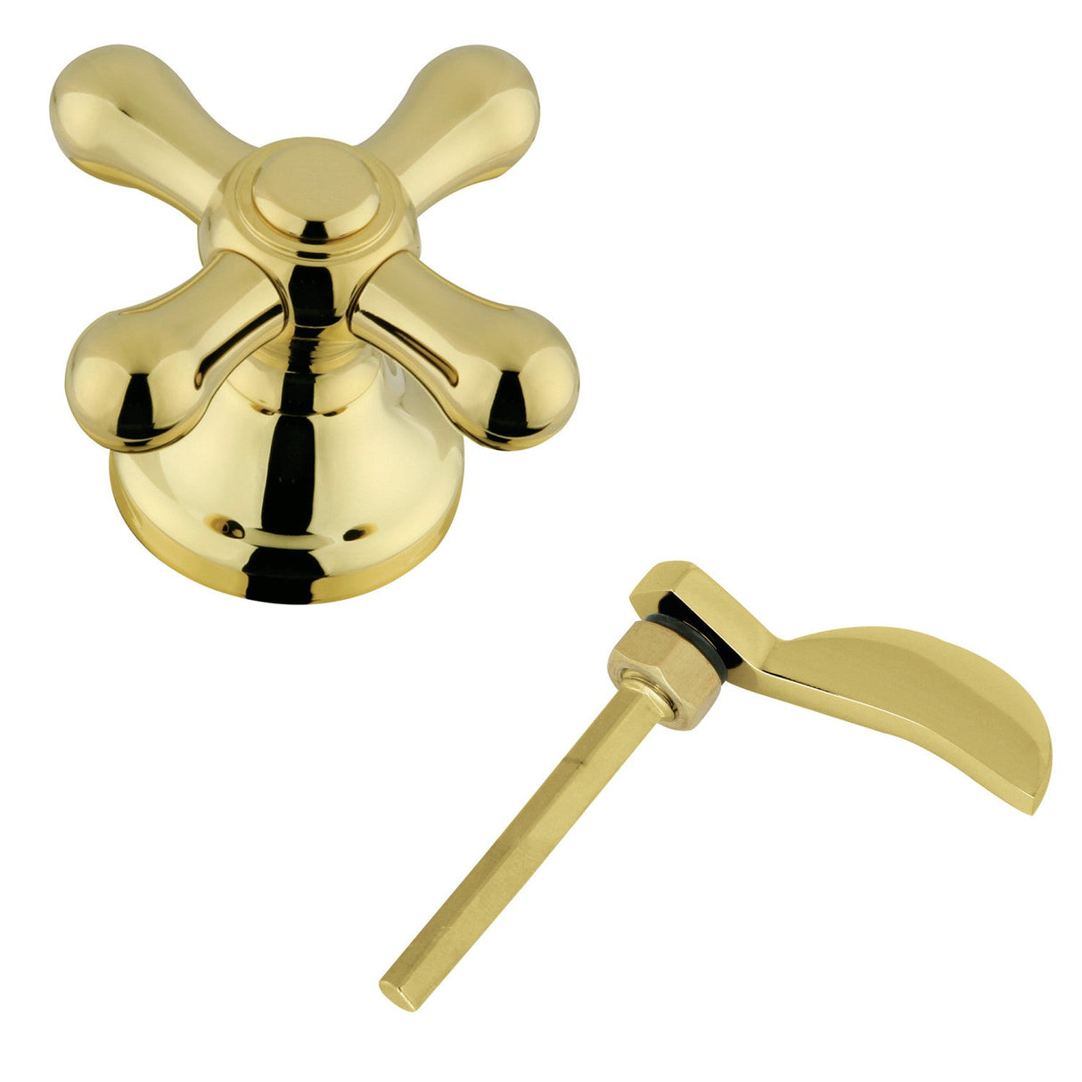 KBH36320AX Metal Cross Handle, Polished Brass