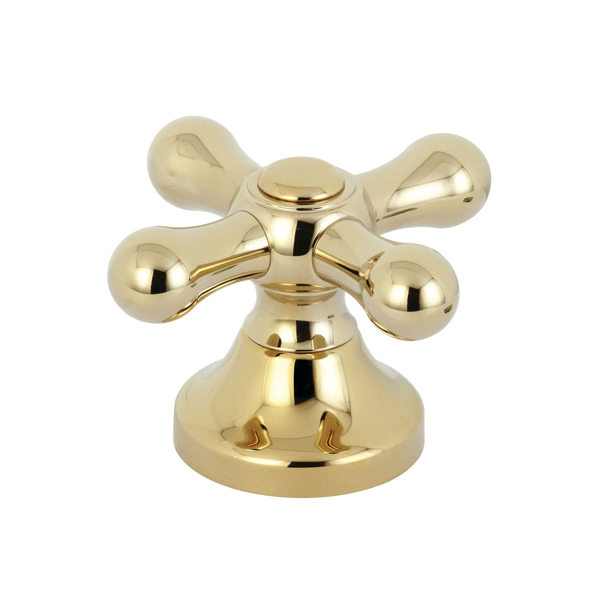 KBH3632AX Metal Cross Handle, Polished Brass
