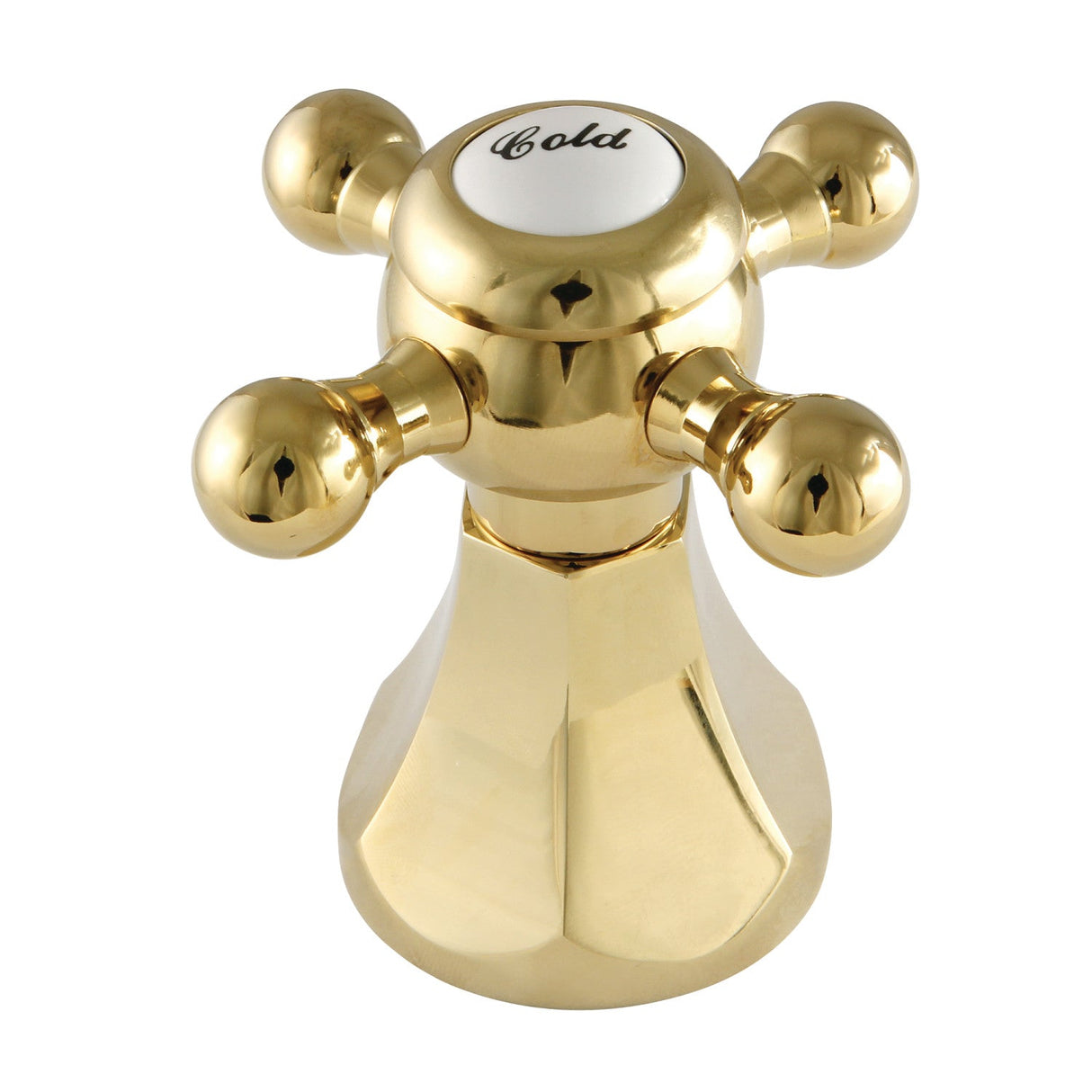 KBH4462BXC Cold Metal Cross Handle, Polished Brass