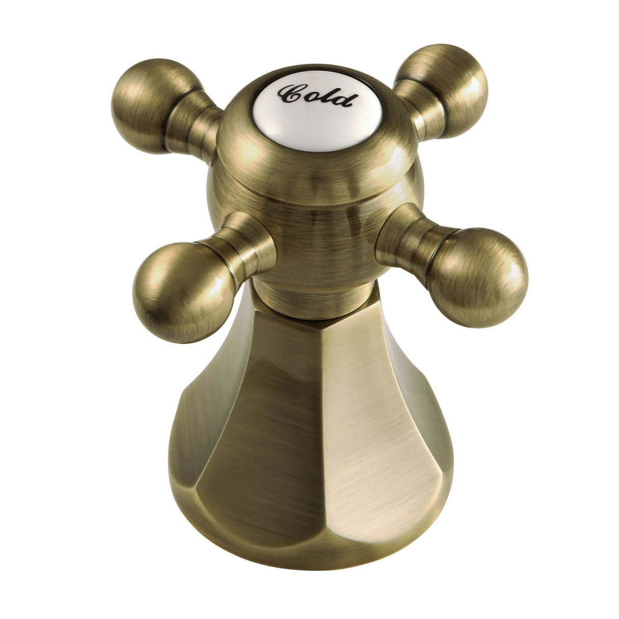 KBH4463BXC Cold Metal Cross Handle, Antique Brass