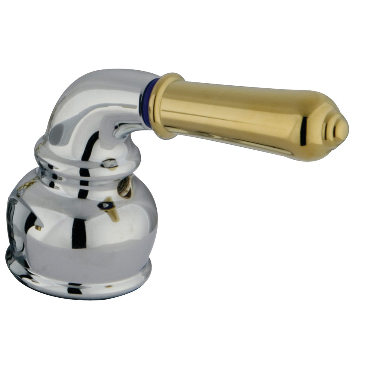 KBH624C Cold Metal Lever Handle, Polished Chrome/Polished Brass