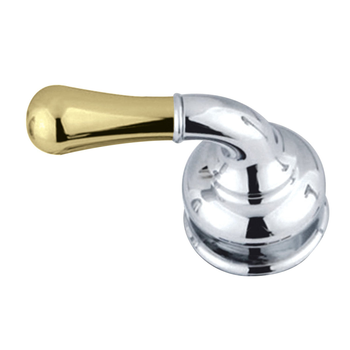 KBH634 Metal Lever Handle, Polished Chrome/Polished Brass