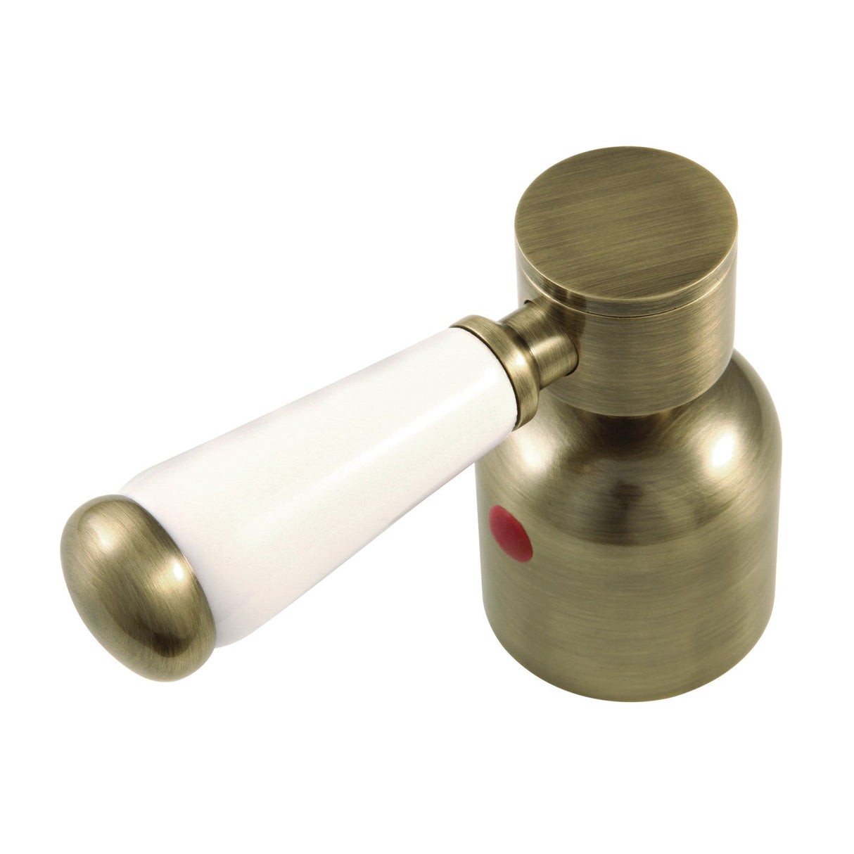 Paris KBH8963DPLH Hot Porcelain Lever Handle, Antique Brass
