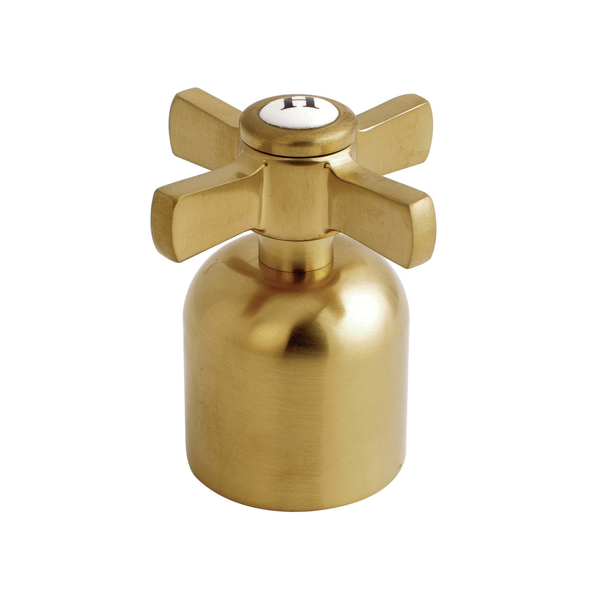 Millennium KBH8967ZXH Hot Metal Cross Handle, Brushed Brass