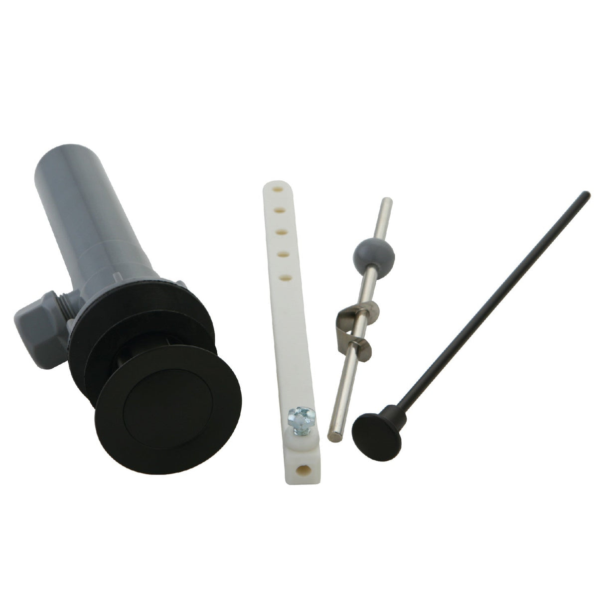 KBP1005 Plastic Pop-Up Bathroom Sink Drain with Overflow, Oil Rubbed Bronze
