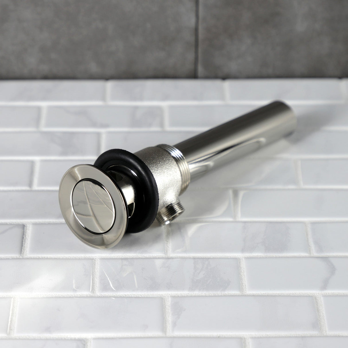 Made To Match KBT2126 Brass Pop-Up Bathroom Sink Drain with Overflow, 22 Gauge, Polished Nickel