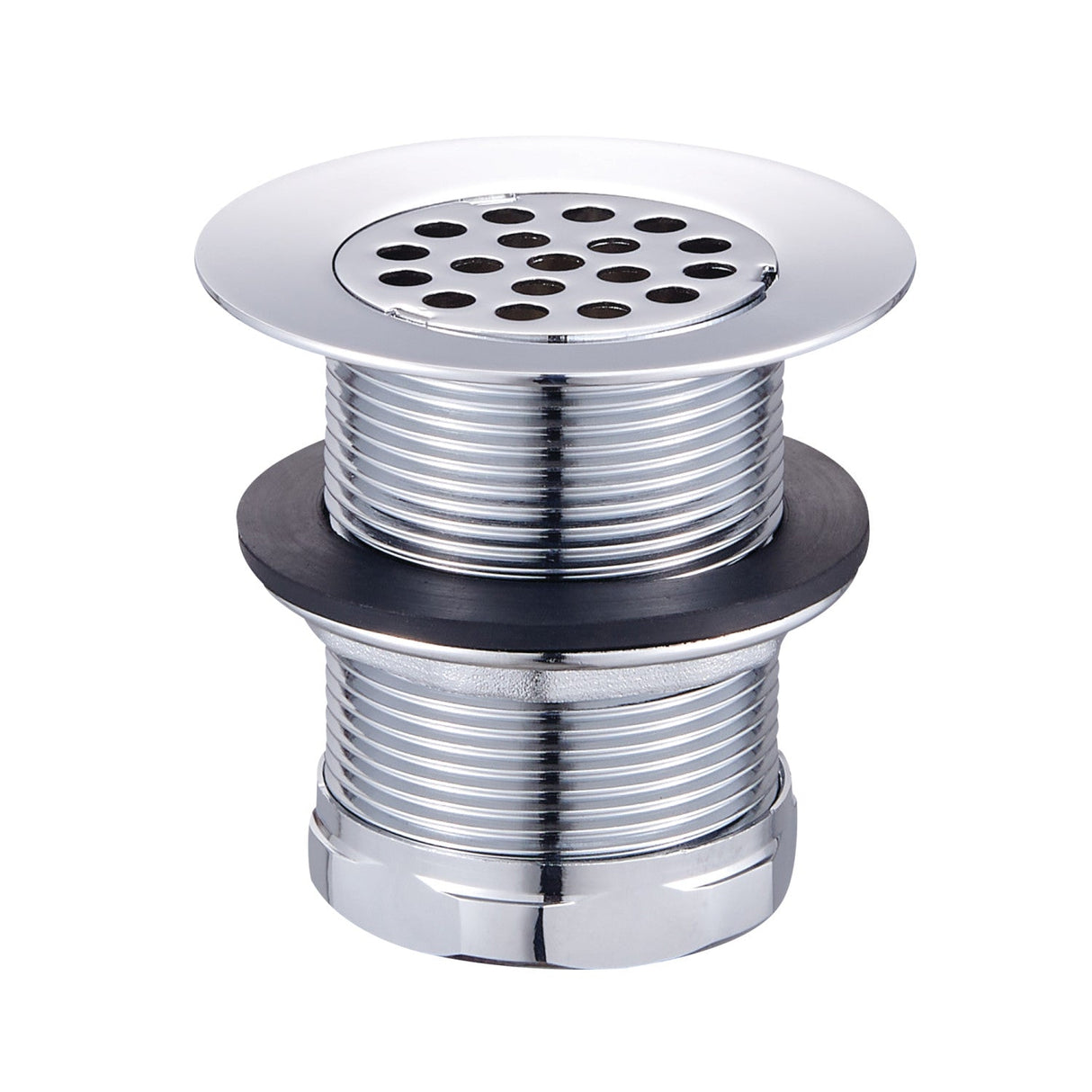 Seattle KBU1001 2-Inch Brass Grid Bar/Utility Sink Basket Strainer, Polished Chrome