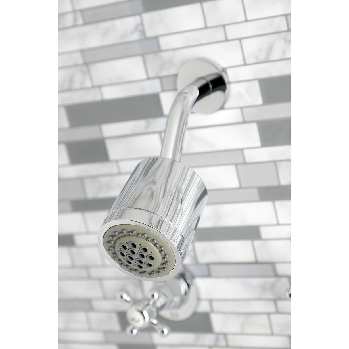 Metropolitan KBX8141BX Two-Handle 4-Hole Wall Mount Tub and Shower Faucet, Polished Chrome