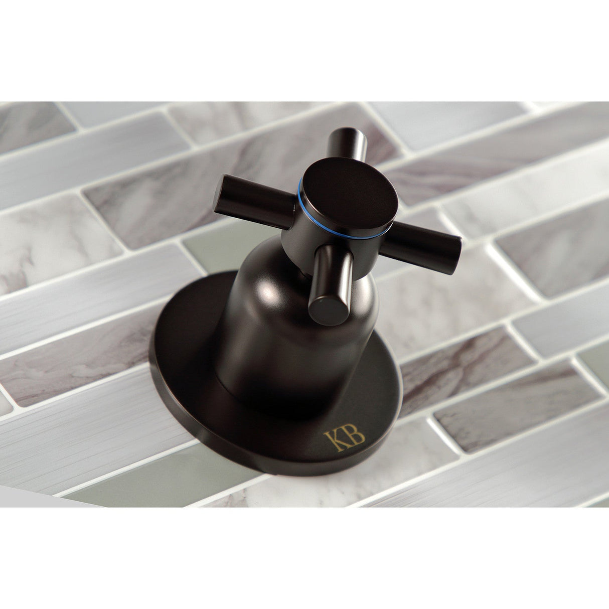 Concord KBX8145DX Two-Handle 4-Hole Wall Mount Tub and Shower Faucet, Oil Rubbed Bronze