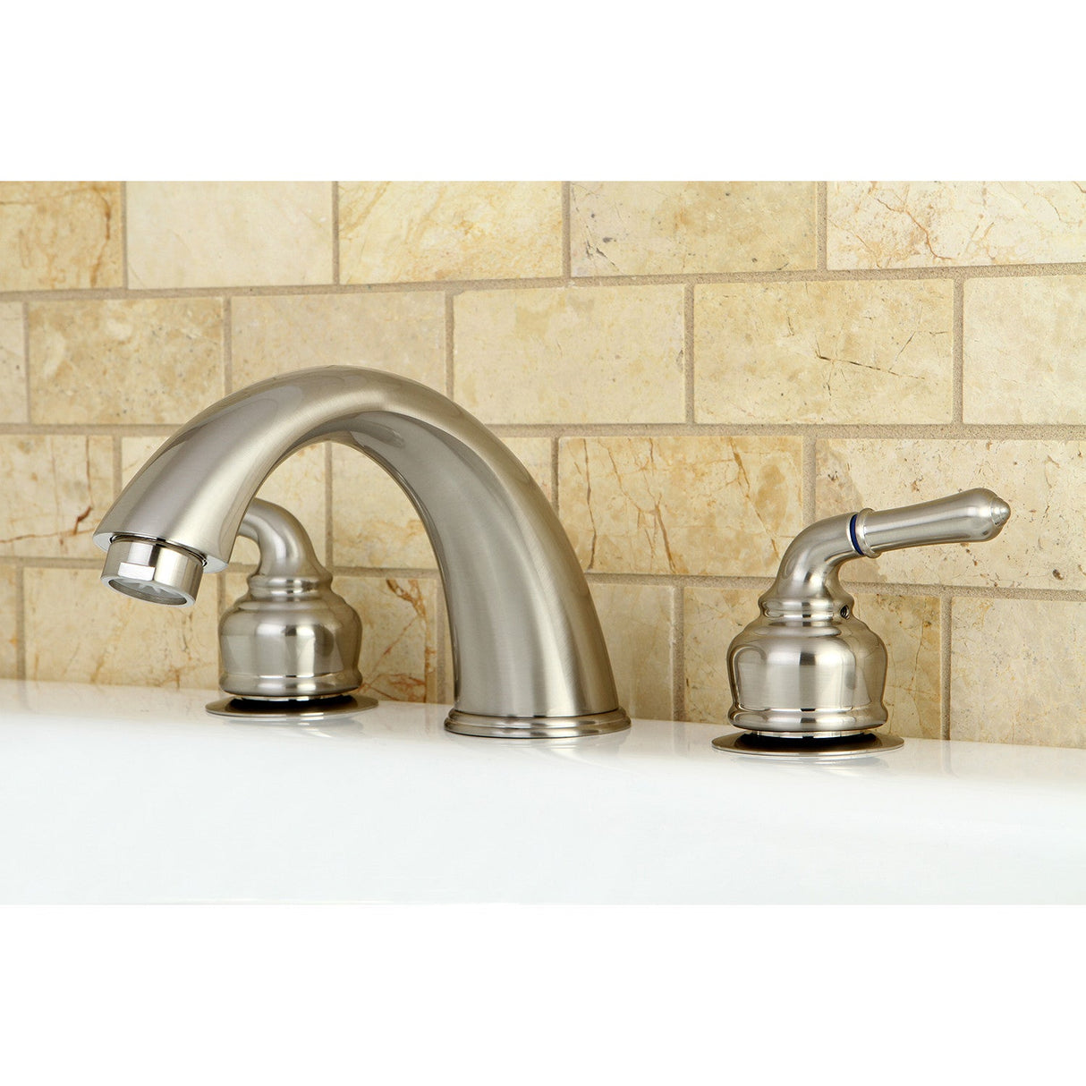 Magellan KC368 Two-Handle 3-Hole Deck Mount Roman Tub Faucet, Brushed Nickel