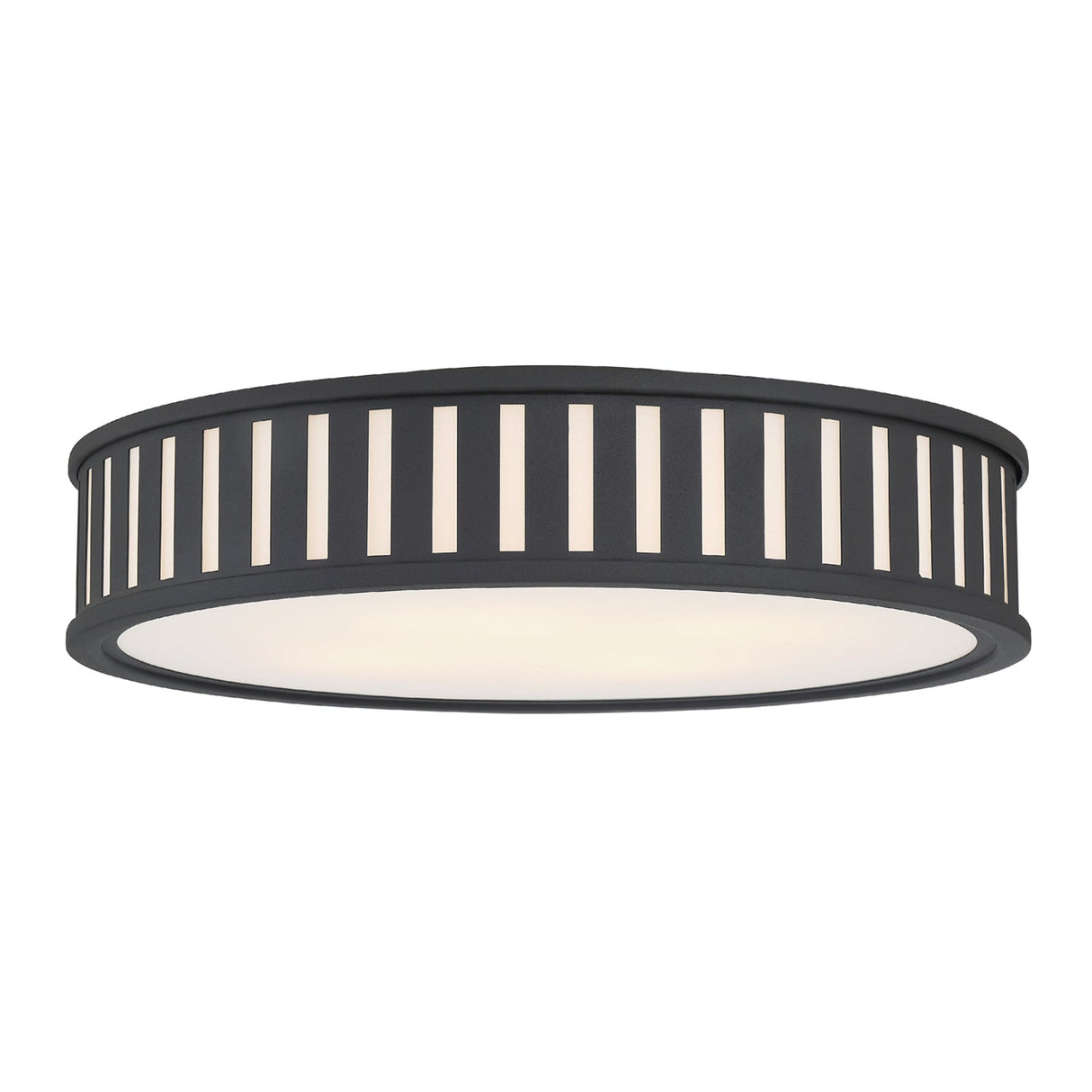Kendal 4 Light Black Forged Flush Mount KEN-8305-BF