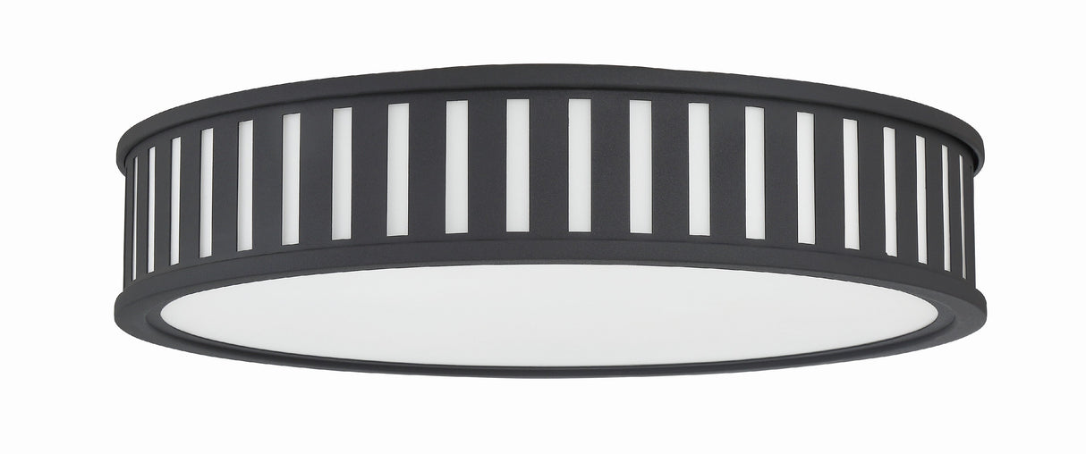 Kendal 4 Light Black Forged Flush Mount KEN-8305-BF