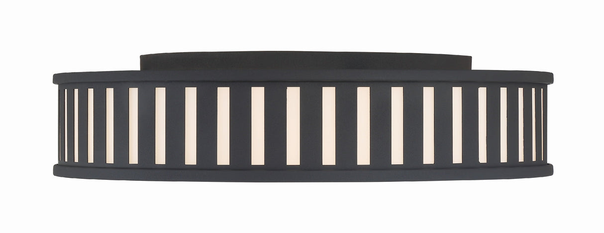 Kendal 4 Light Black Forged Flush Mount KEN-8305-BF