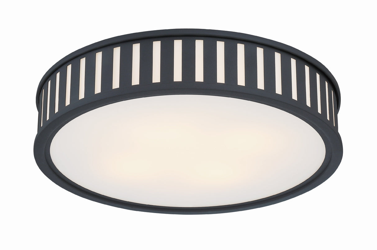 Kendal 4 Light Black Forged Flush Mount KEN-8305-BF