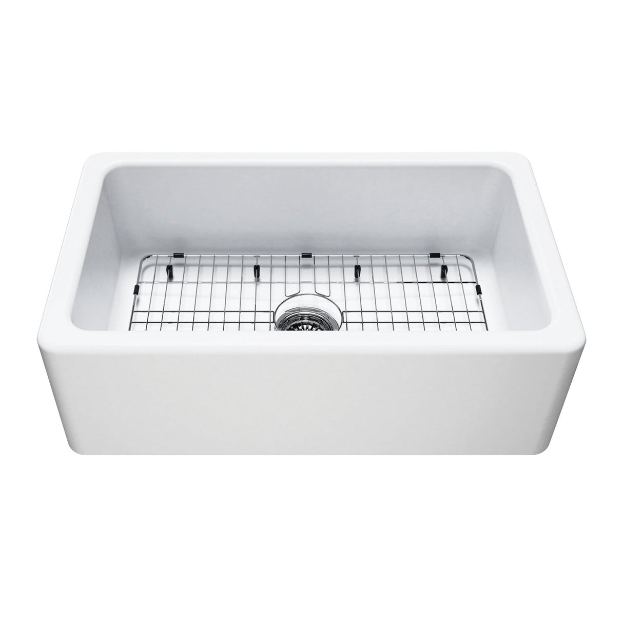 Traditional KGPF311910EBC 30-Inch Fireclay Farmhouse Kitchen Sink, Matte White