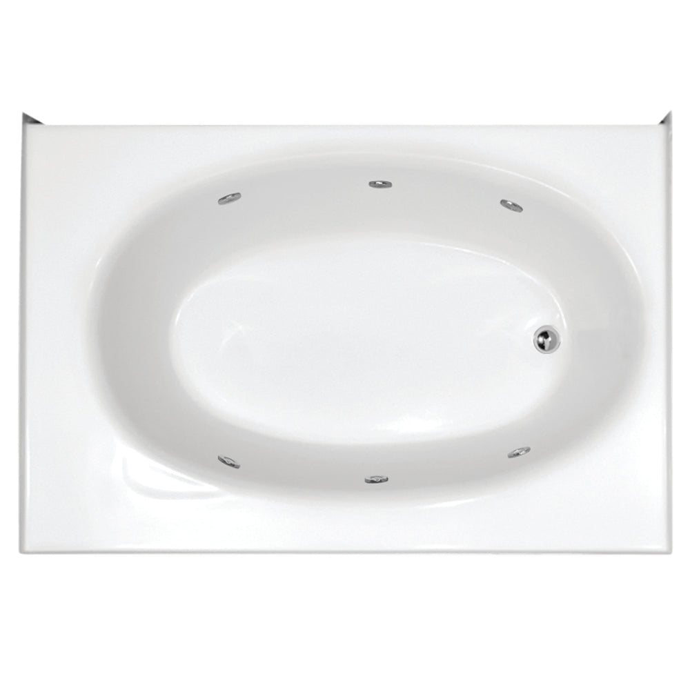 Hydro Systems KON6015GTO-WHI-RH KONA 6042X15 GC TUB ONLY-WHITE-RIGHT HAND