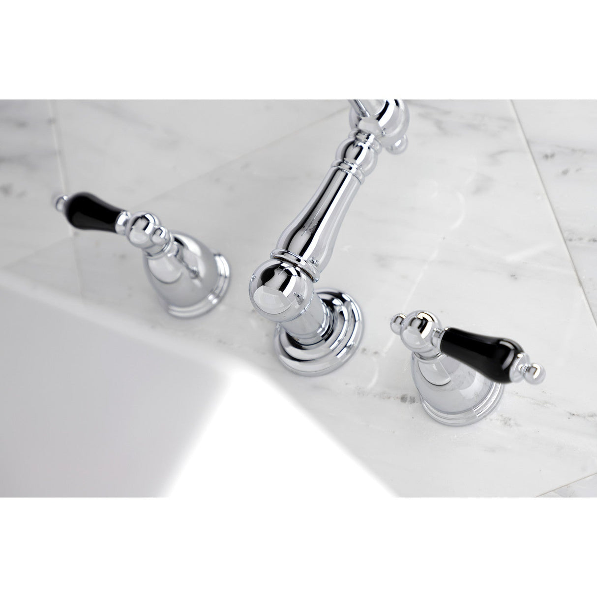 Duchess KS1021PKL Two-Handle 3-Hole Wall Mount Roman Tub Faucet, Polished Chrome