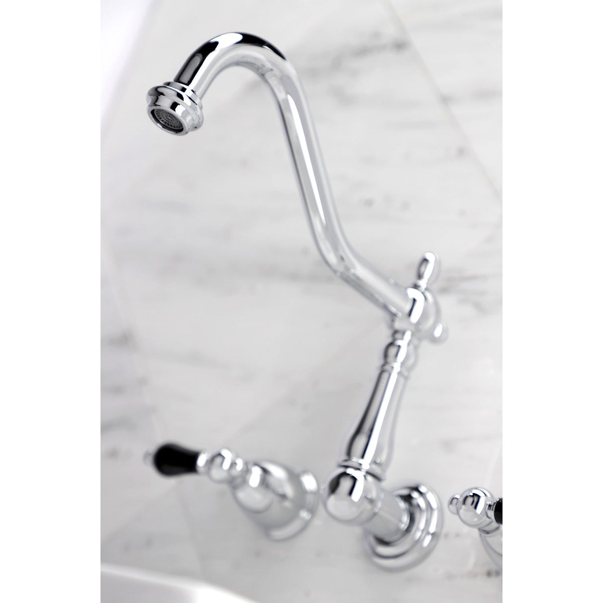Duchess KS1021PKL Two-Handle 3-Hole Wall Mount Roman Tub Faucet, Polished Chrome