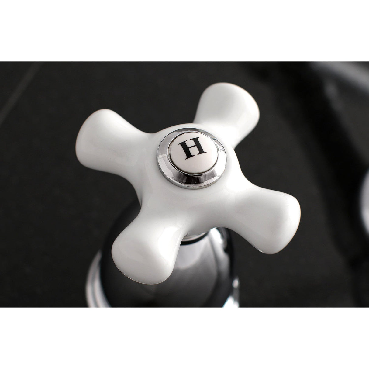 Heritage KS1021PX Two-Handle 3-Hole Wall Mount Roman Tub Faucet, Polished Chrome