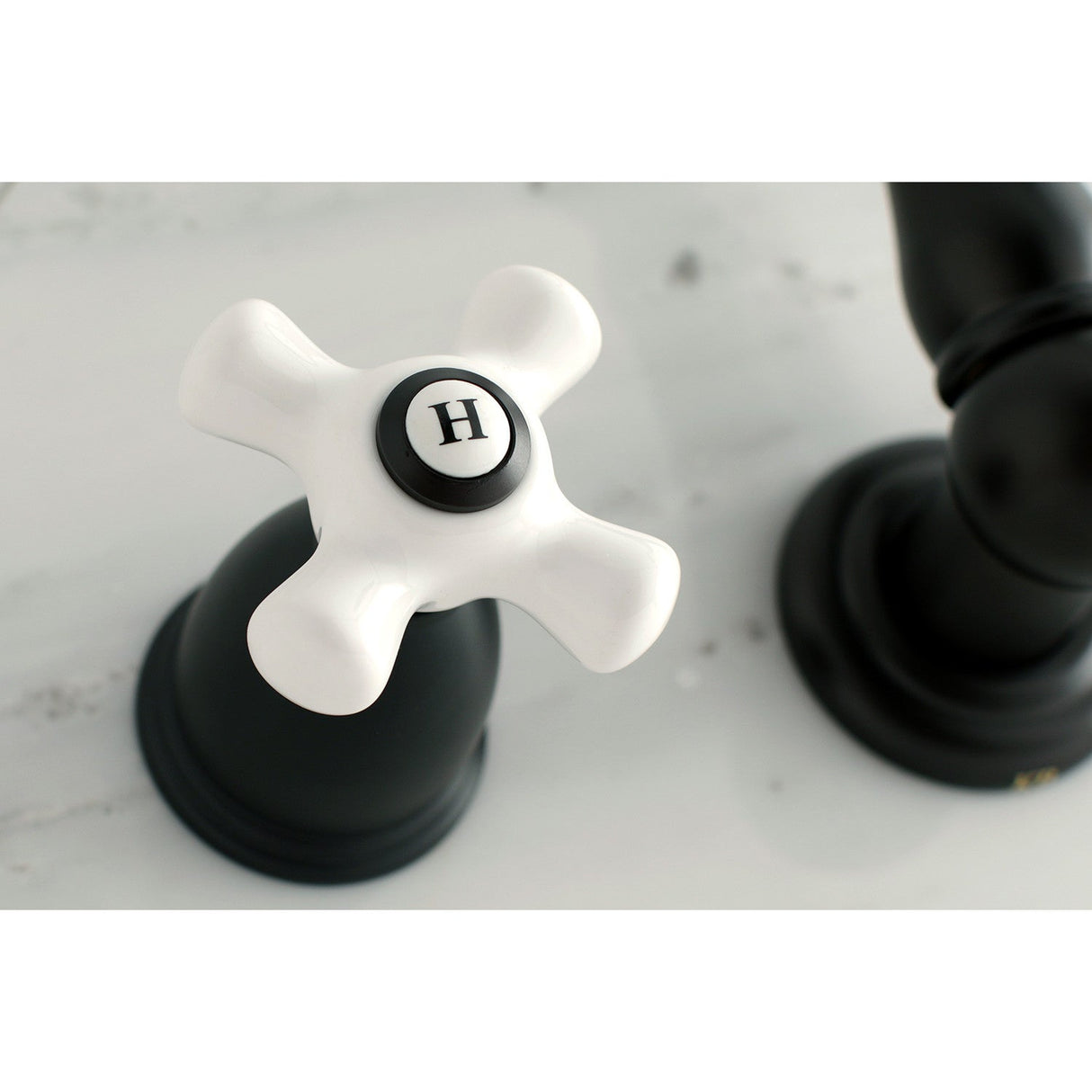 Heritage KS1025PX Two-Handle 3-Hole Wall Mount Roman Tub Faucet, Oil Rubbed Bronze