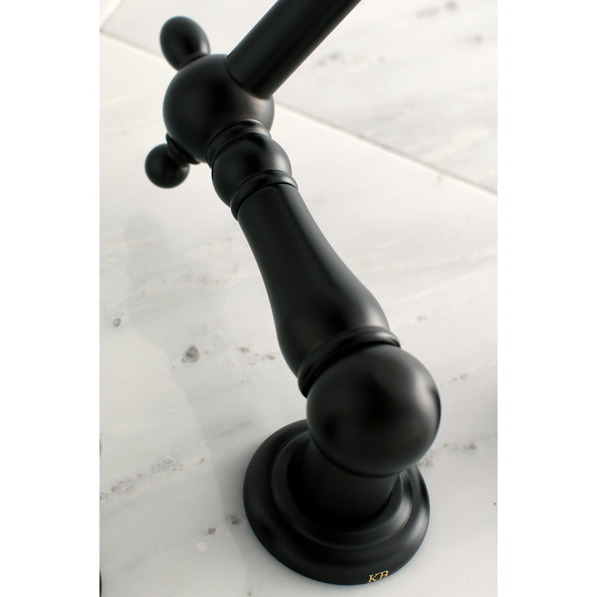 Heritage KS1025PX Two-Handle 3-Hole Wall Mount Roman Tub Faucet, Oil Rubbed Bronze