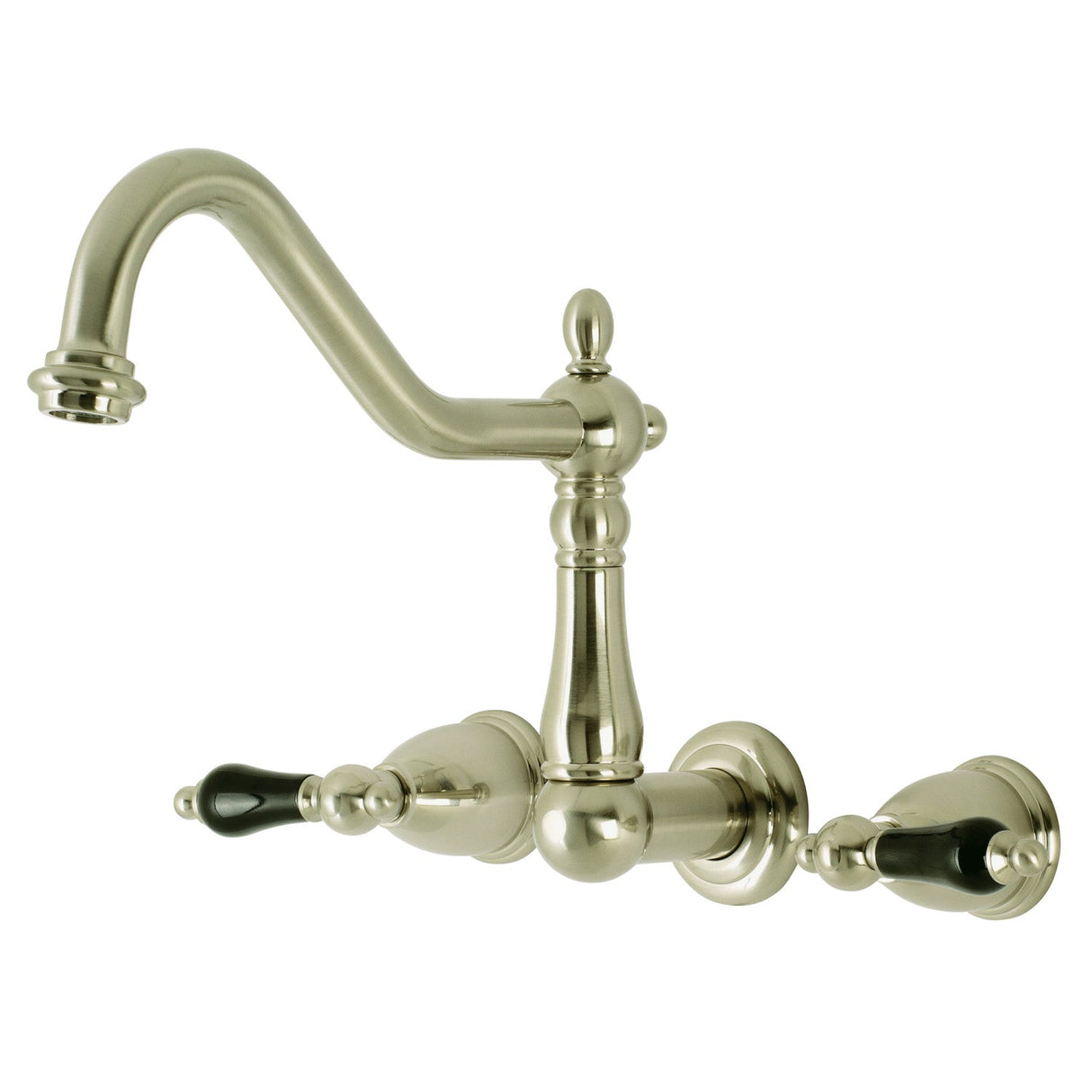 Duchess KS1028PKL Two-Handle 3-Hole Wall Mount Roman Tub Faucet, Brushed Nickel