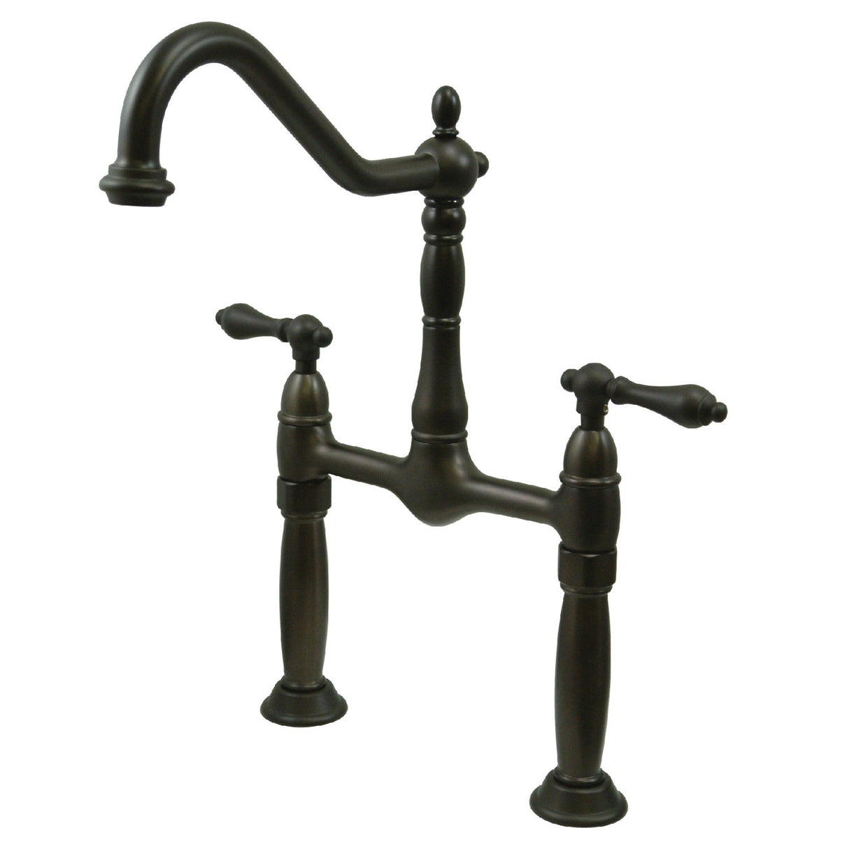 Victorian KS1075AL Two-Handle 2-Hole Deck Mount Vessel Faucet, Oil Rubbed Bronze