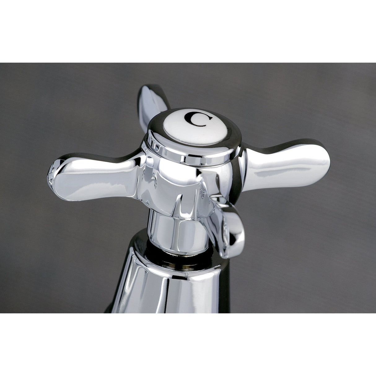 Essex KS1101BEX Two-Handle Deck Mount Basin Tap Faucet, Polished Chrome
