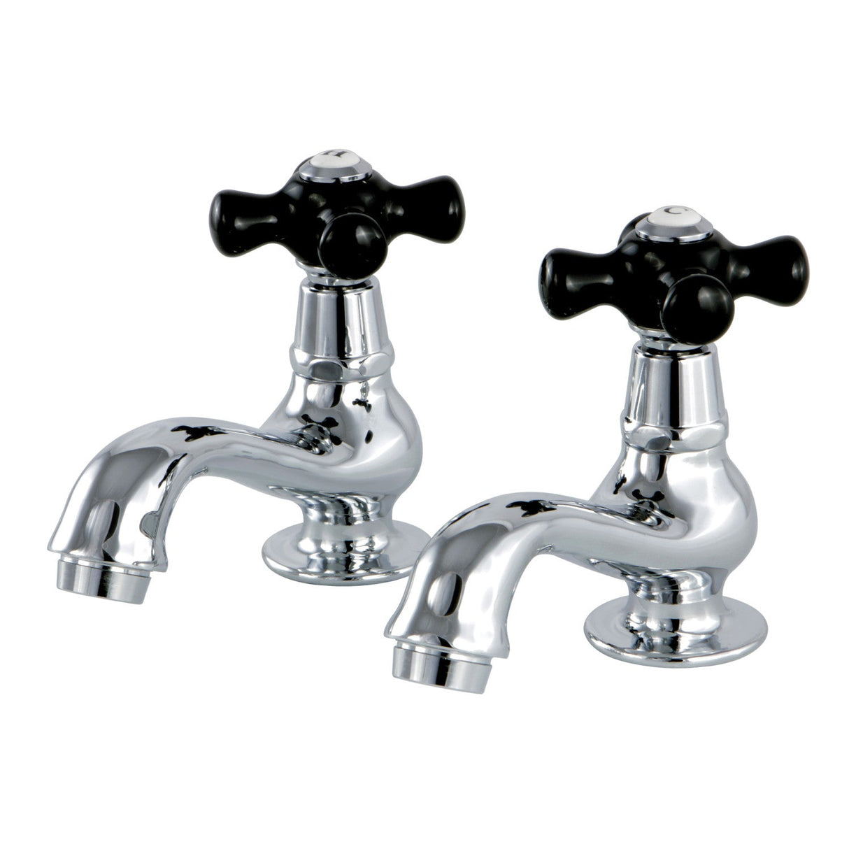 Duchess KS1101PKX Two-Handle Deck Mount Basin Tap Faucet, Polished Chrome