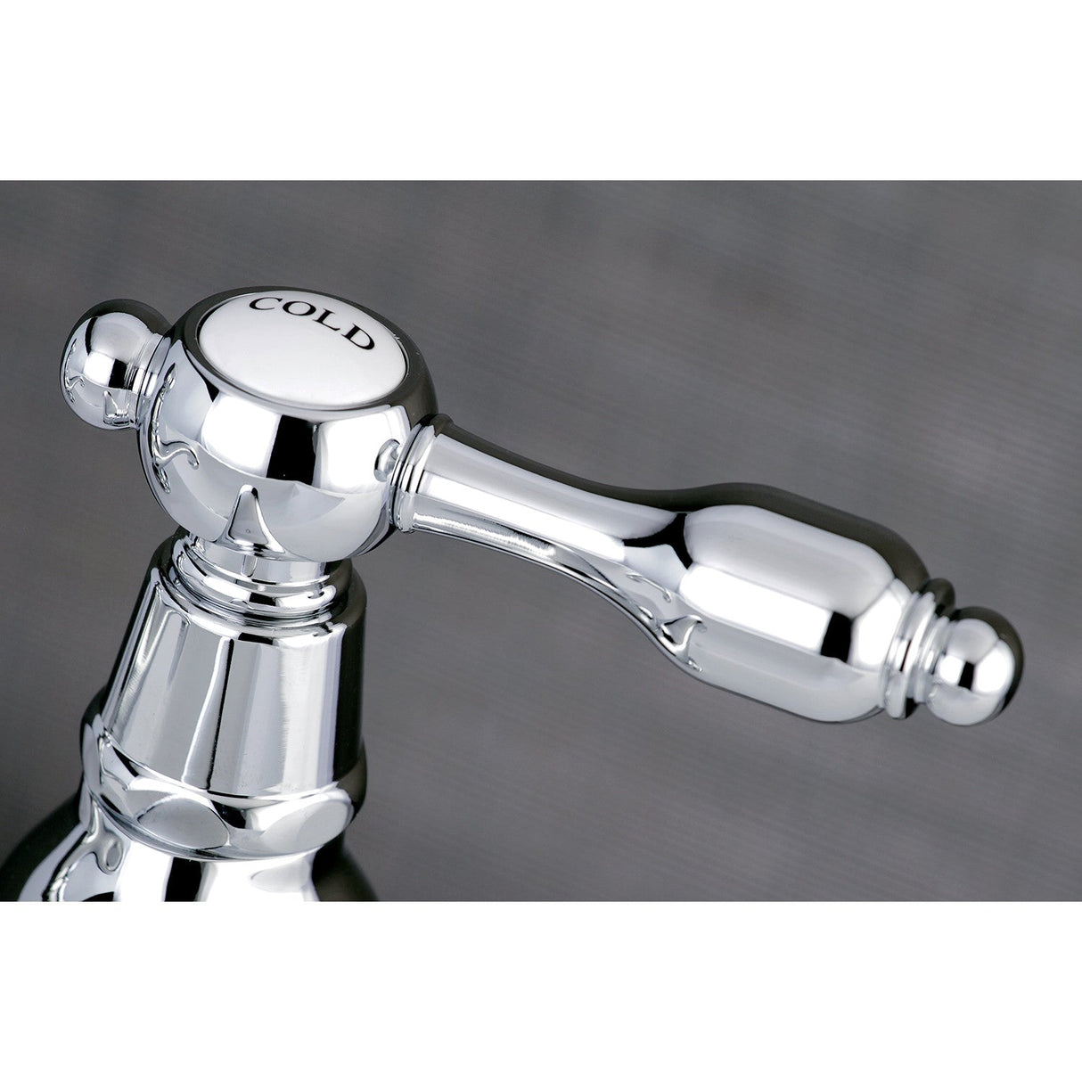 Tudor KS1101TAL Two-Handle Deck Mount Basin Tap Faucet, Polished Chrome
