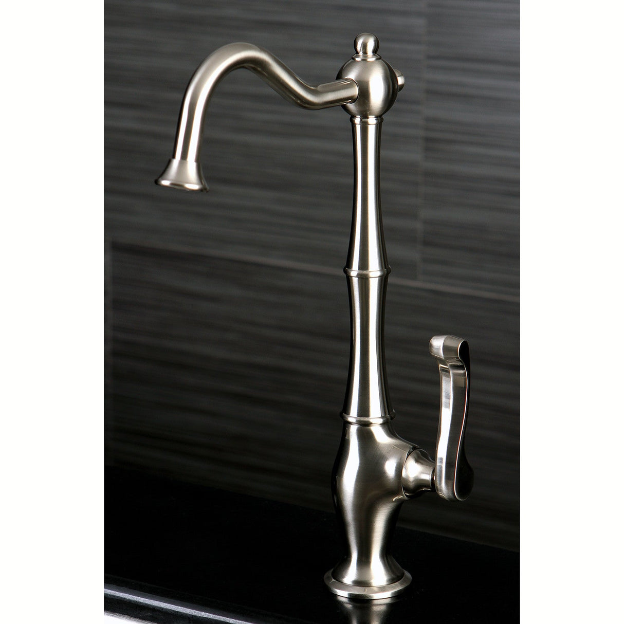 Royale KS1198FL Single-Handle 1-Hole Deck Mount Water Filtration Faucet, Brushed Nickel