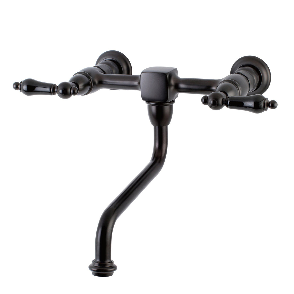 Duchess KS1215PKL Two-Handle 2-Hole Wall Mount Bathroom Faucet, Oil Rubbed Bronze