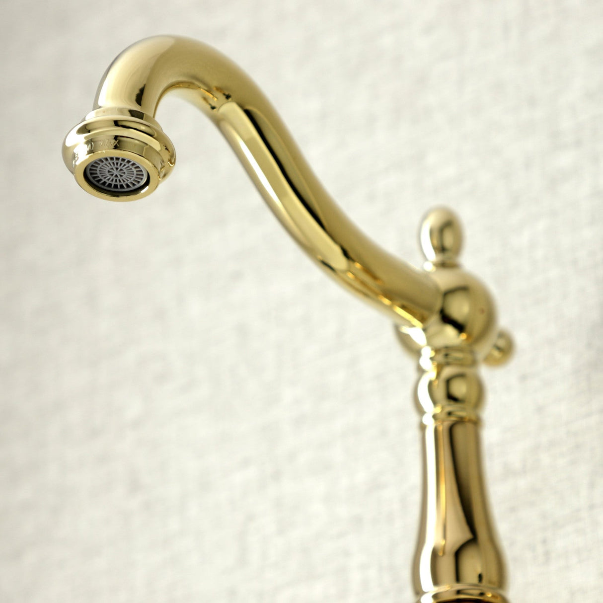 Duchess KS1252PKL Two-Handle Wall Mount Bathroom Faucet, Polished Brass