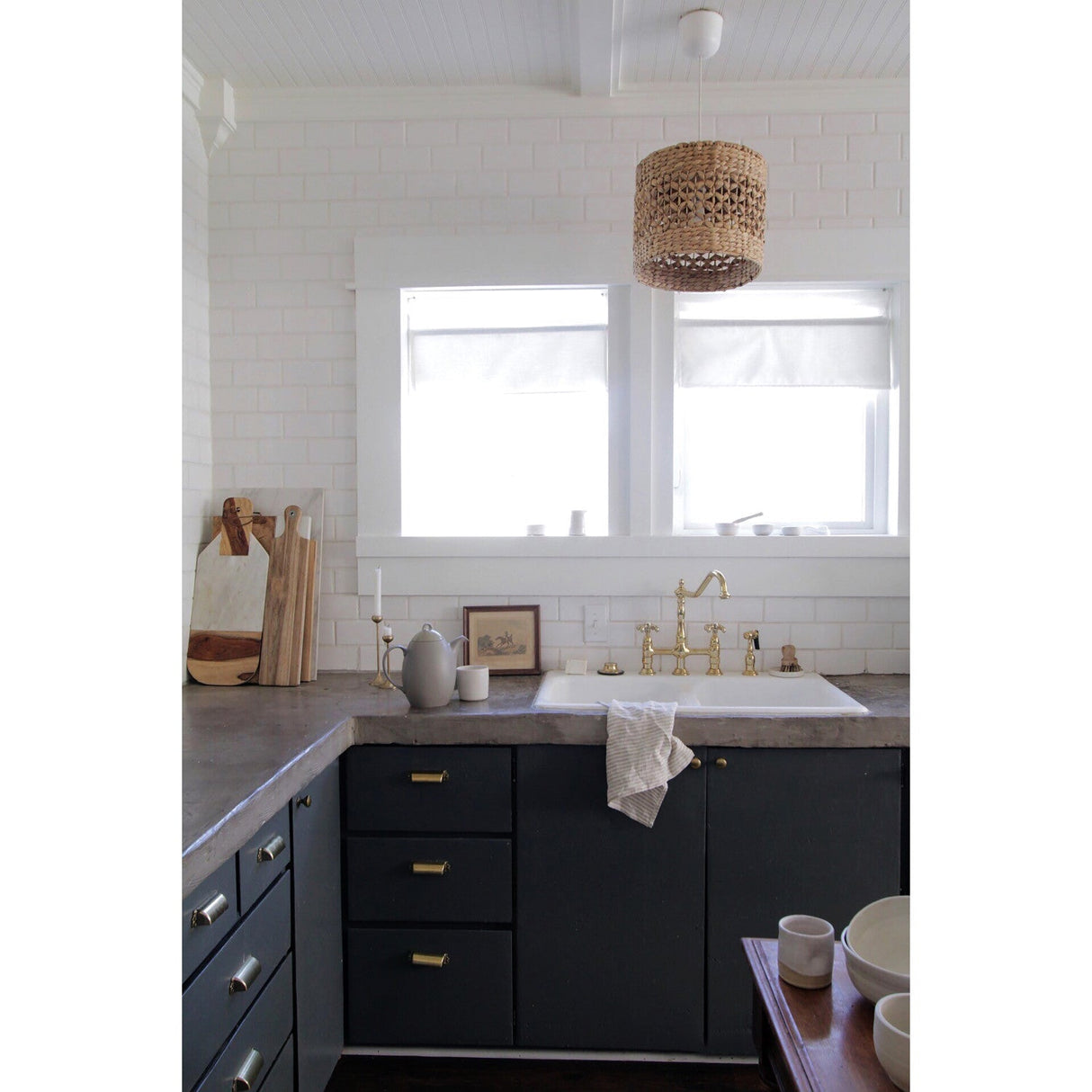 French Country KS1272TXBS Two-Handle 4-Hole Deck Mount Bridge Kitchen Faucet with Brass Sprayer, Polished Brass