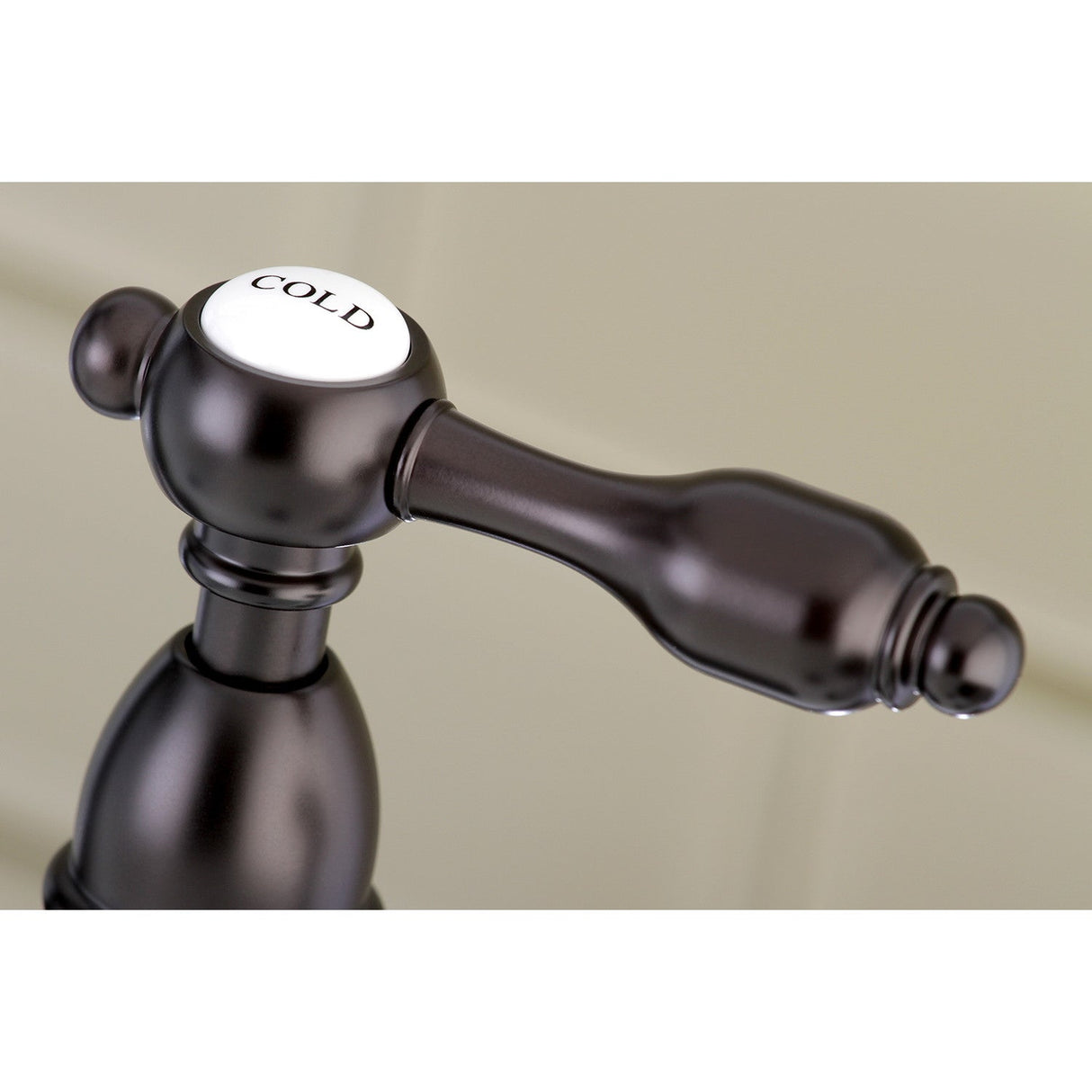 Tudor KS1275TALBS Two-Handle 4-Hole Deck Mount Bridge Kitchen Faucet with Brass Sprayer, Oil Rubbed Bronze
