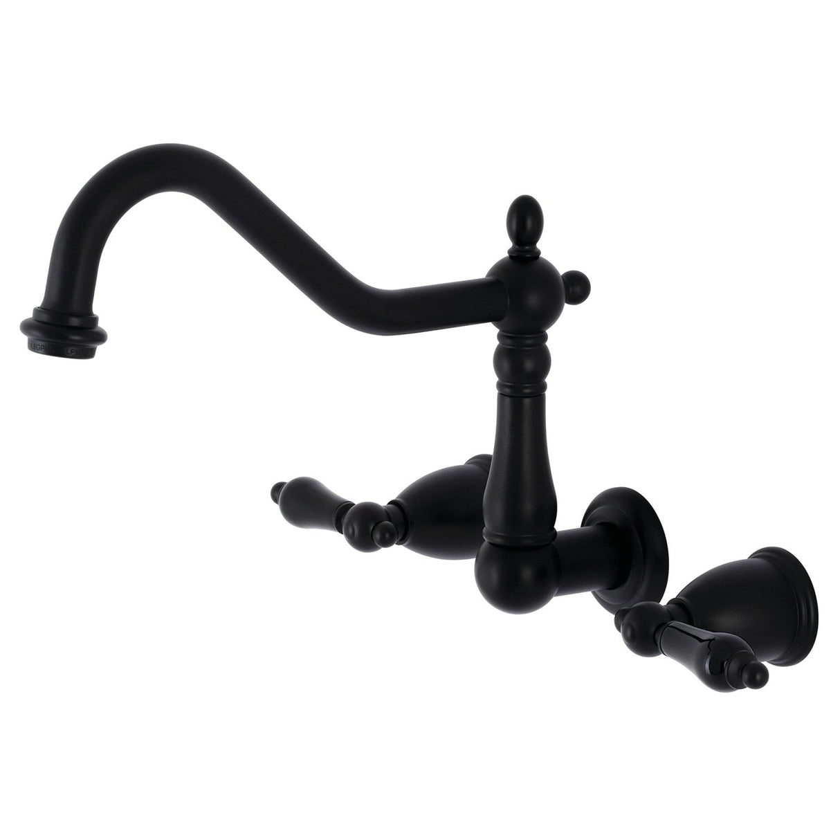 Duchess KS1280PKL Wall Mount Kitchen Faucet, Matte Black