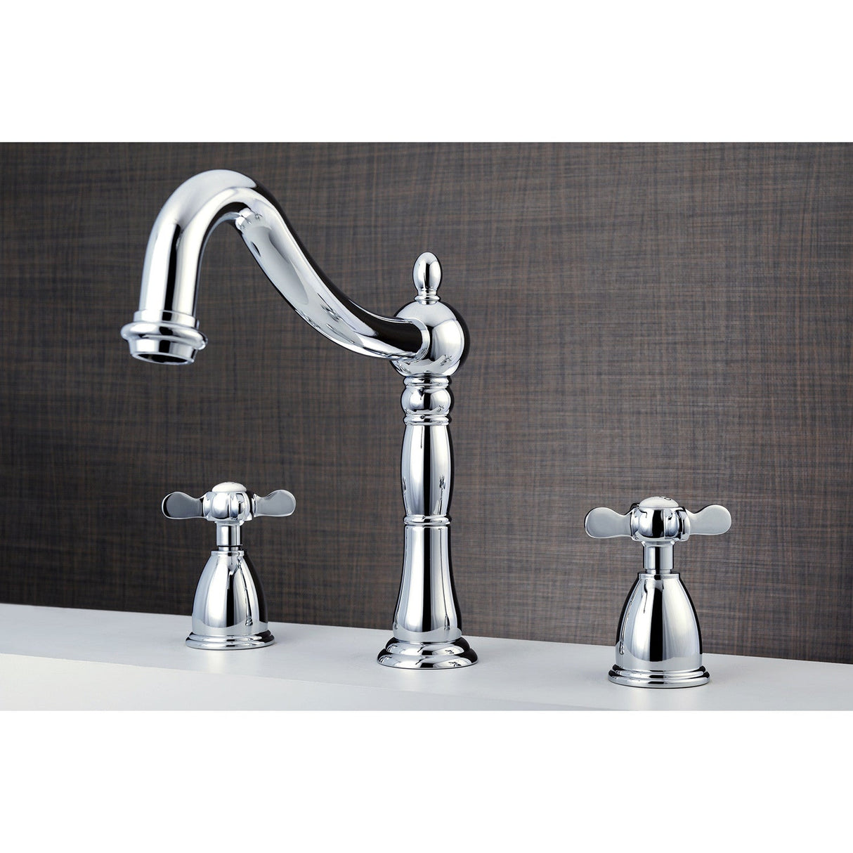 Essex KS1341BEX Two-Handle 3-Hole Deck Mount Roman Tub Faucet, Polished Chrome