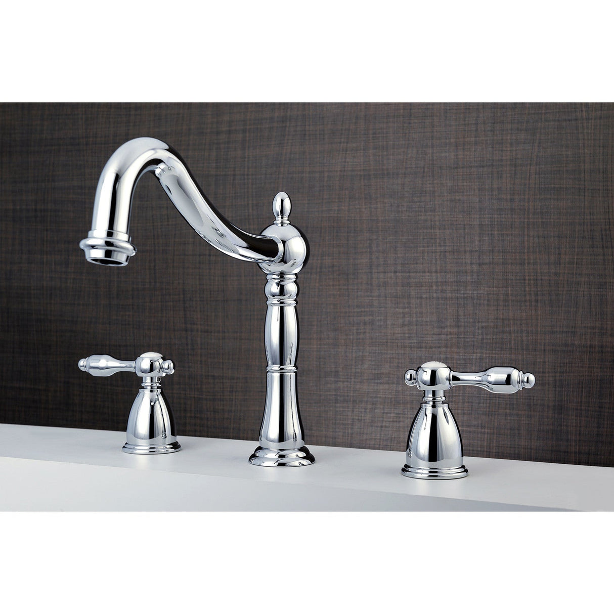 Tudor KS1341TAL Two-Handle 3-Hole Deck Mount Roman Tub Faucet, Polished Chrome