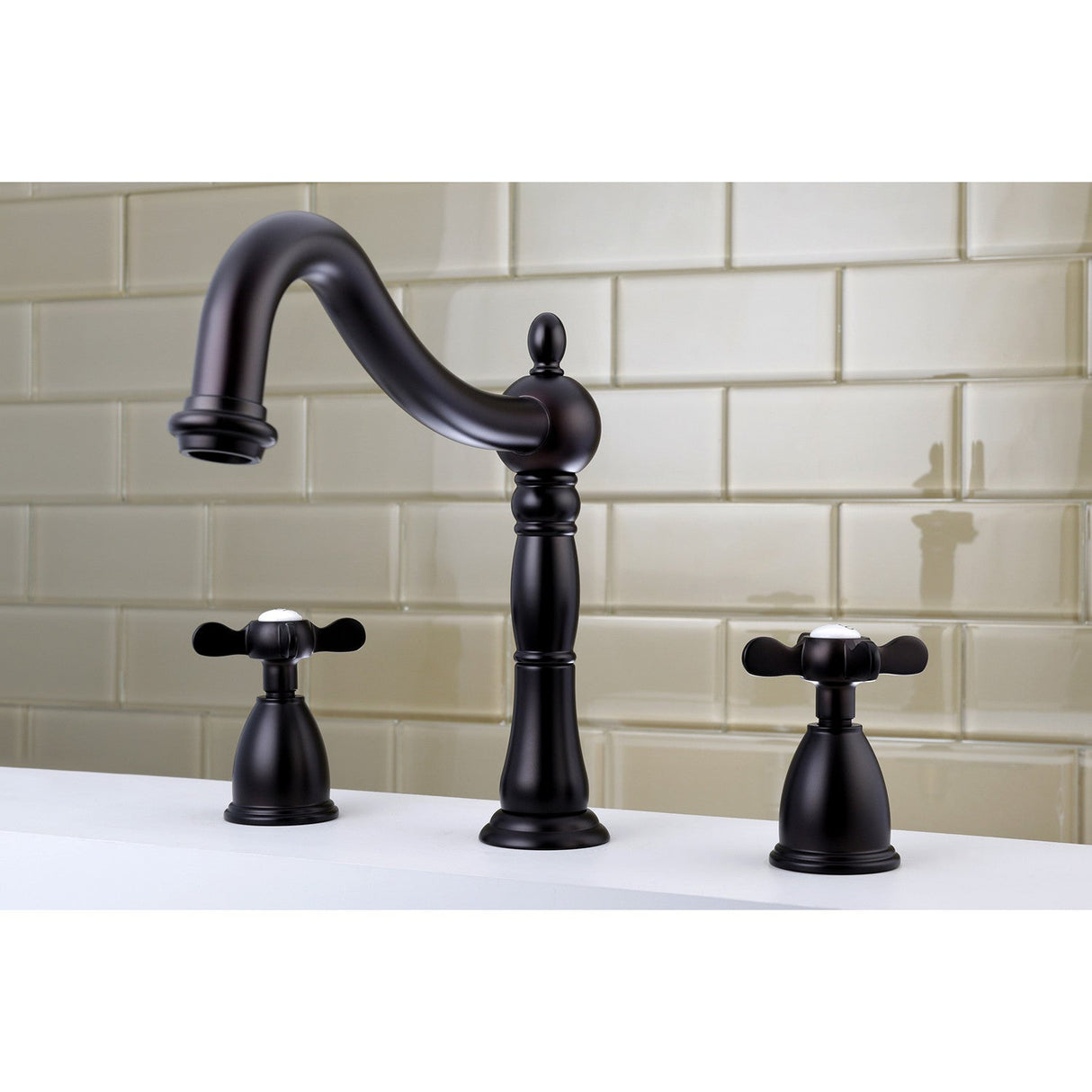 Essex KS1345BEX Two-Handle 3-Hole Deck Mount Roman Tub Faucet, Oil Rubbed Bronze