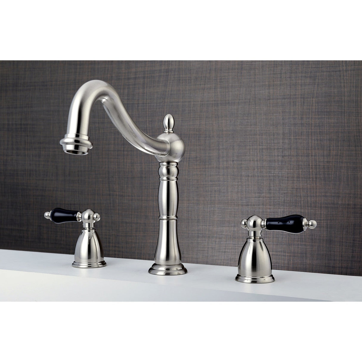 Duchess KS1348PKL Two-Handle 3-Hole Deck Mount Roman Tub Faucet, Brushed Nickel