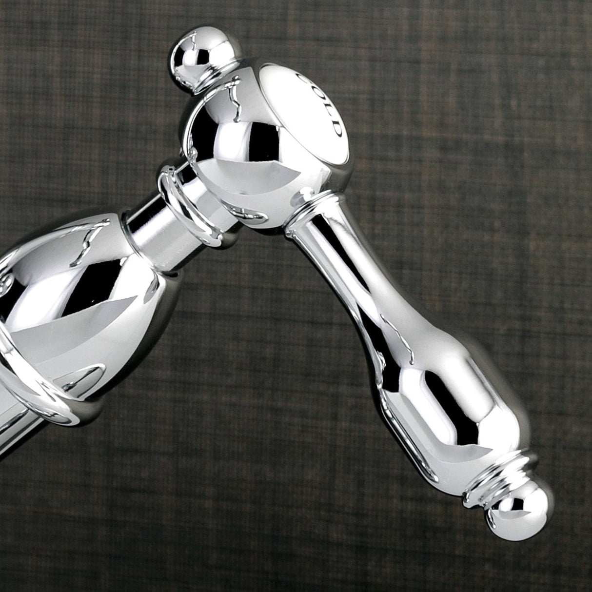 Tudor KS1431TAL Two-Handle 1-or-3 Hole Deck Mount Bathroom Faucet with Brass Pop-Up, Polished Chrome