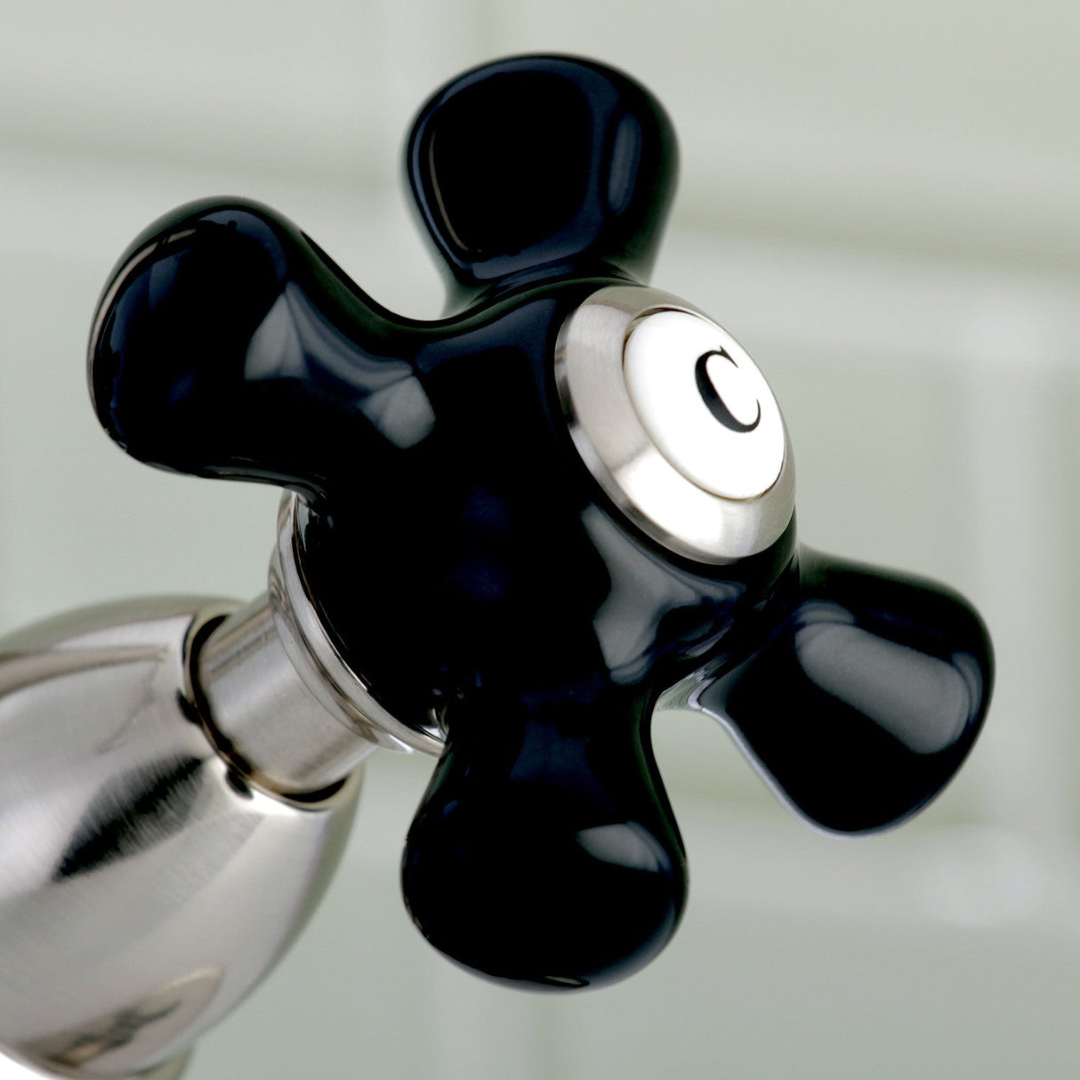 Duchess KS1438PKX Two-Handle 1-or-3 Hole Deck Mount Bathroom Faucet with Brass Pop-Up, Brushed Nickel