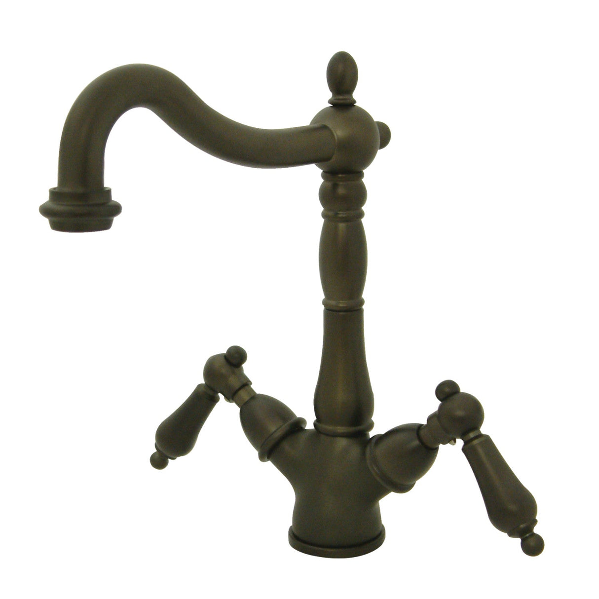 Heritage KS1495AL Two-Handle 1-or-3 Hole Deck Mount Vessel Faucet, Oil Rubbed Bronze