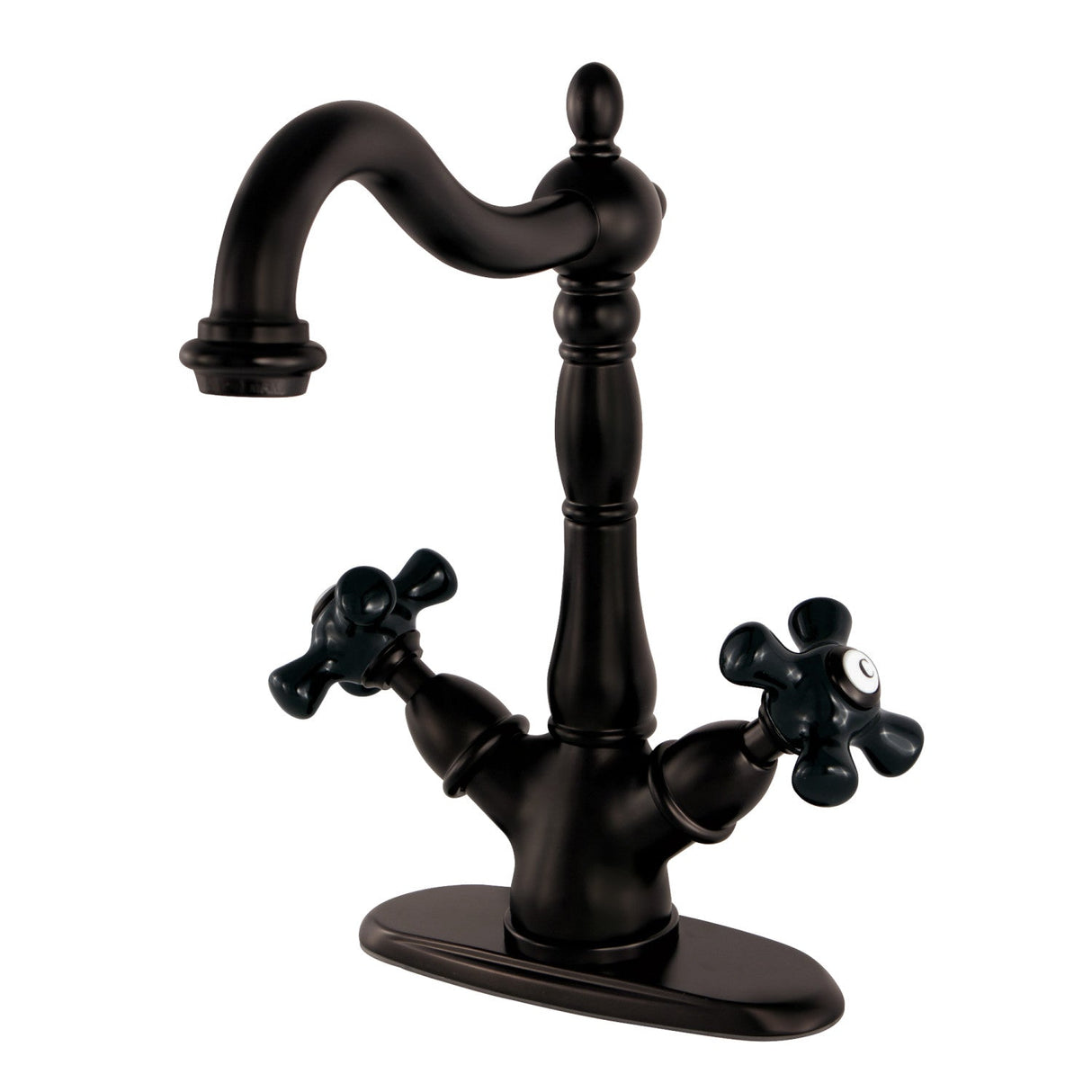 Duchess KS1495PKX Two-Handle 1-or-3 Hole Deck Mount Vessel Faucet, Oil Rubbed Bronze